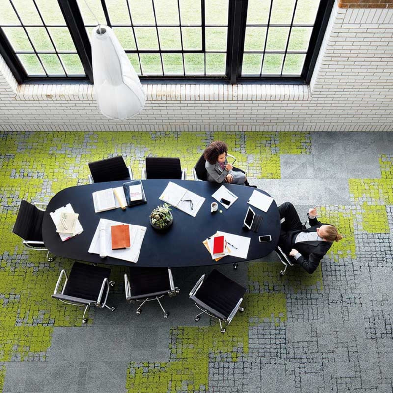 Interface Human Connections Moss In Stone | Factory Direct Carpet Tiles